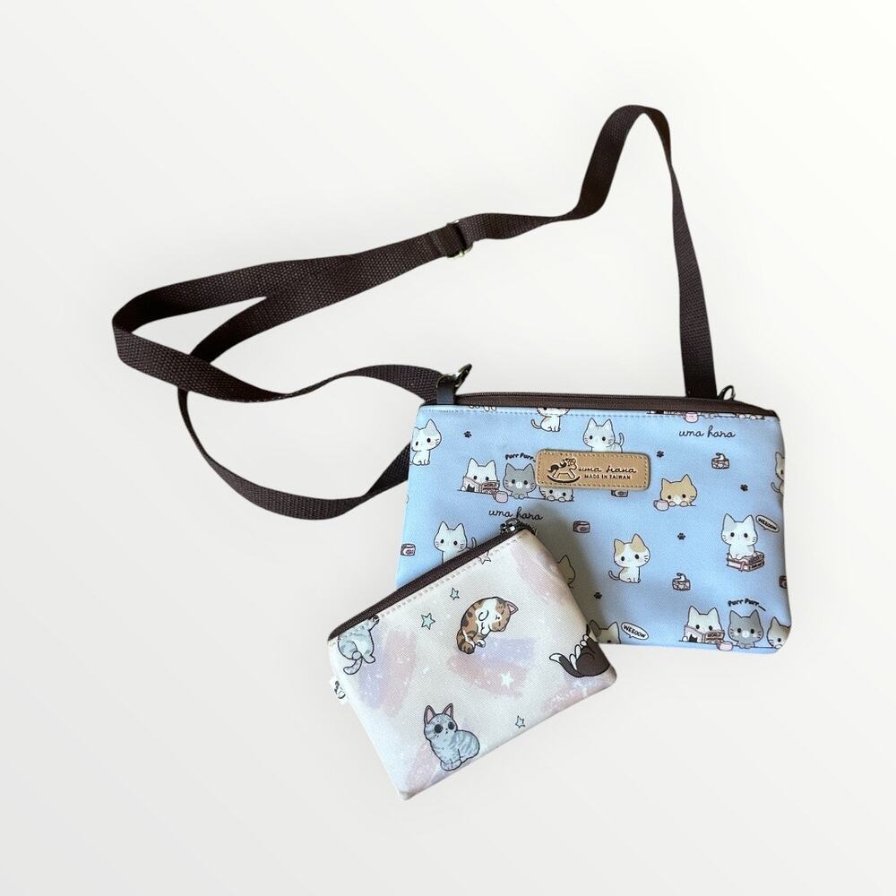 Uma Hana Cat Crossbody with Coin/Card Pouch